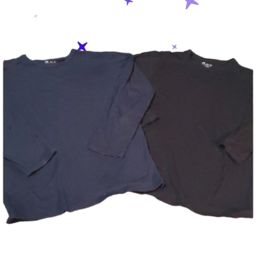 10/12 navy & black childrens place tee
